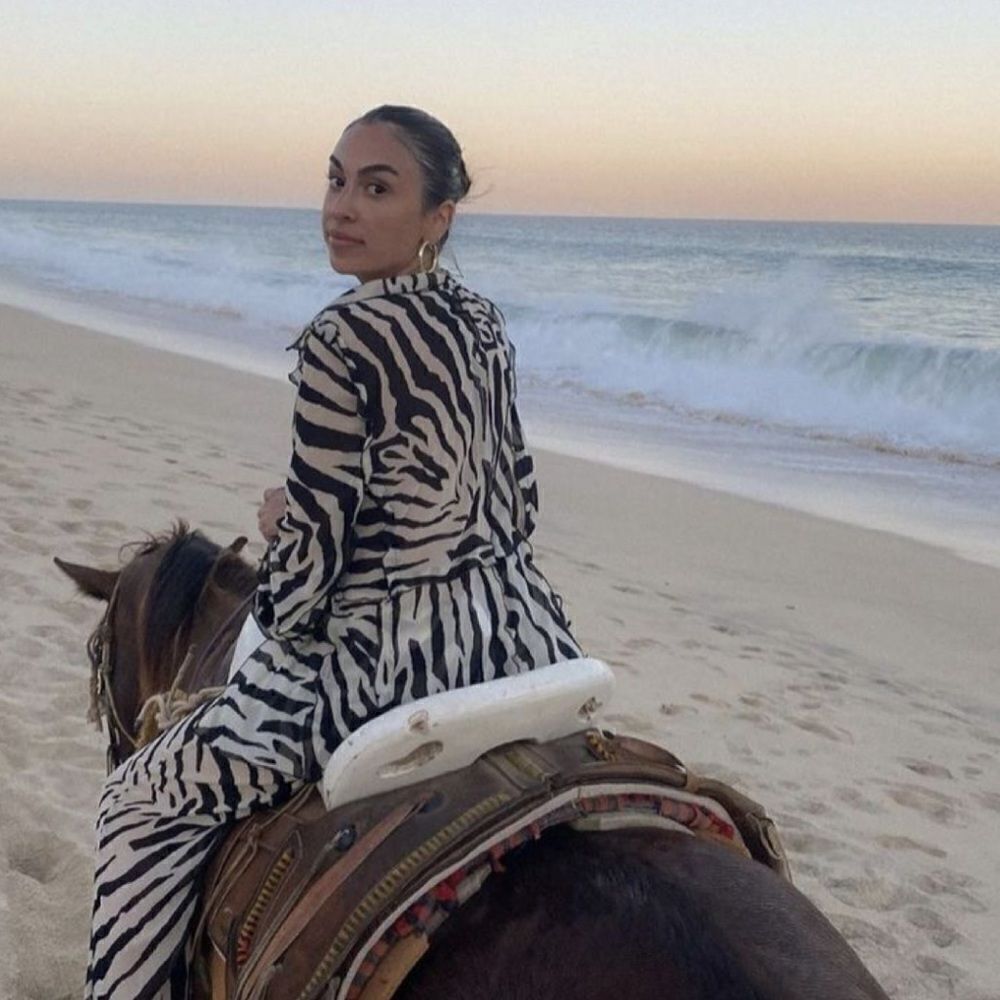 Zebra print top